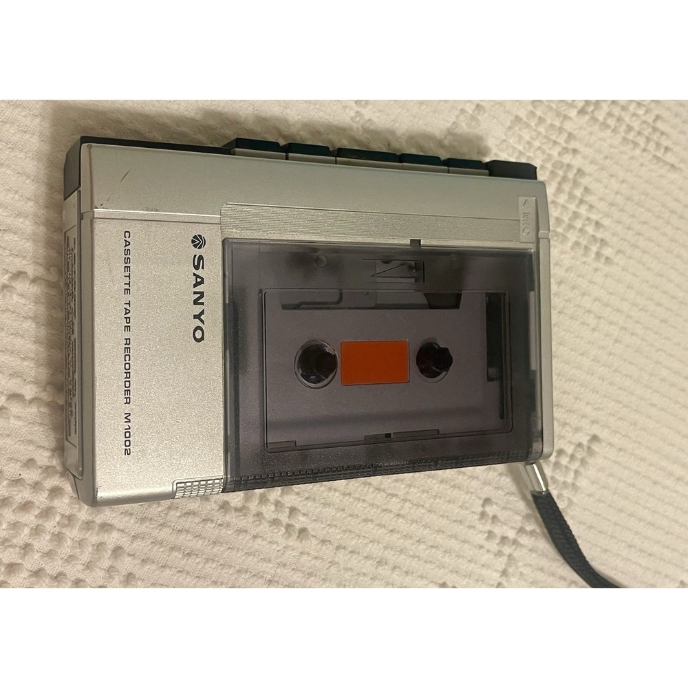 Vintage Sanyo M 1002 Cassette Tape Recorder M1002 Midcentury Player